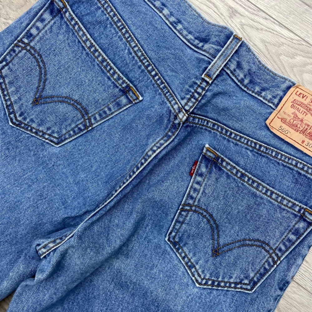 Levi's 560 Jeans Mens 30x32 Blue Comfort Fit Tapered Leg Denim